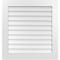 Ekena Millwork Vertical Surface Mount PVC Gable Vent: Non-Functional, w/3-1/2"W x 1"H, Standard Frame, 32"W x 34"H GVPVE32X3401SN - alternate 1